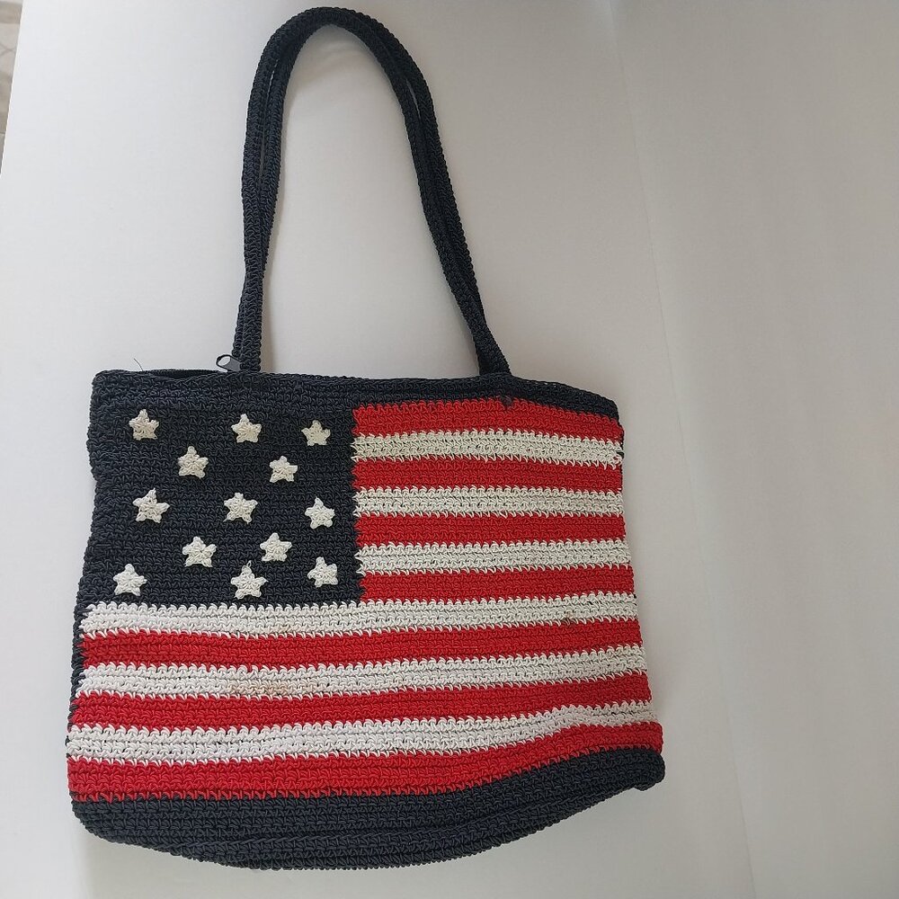Patriotic Crochet Handbag